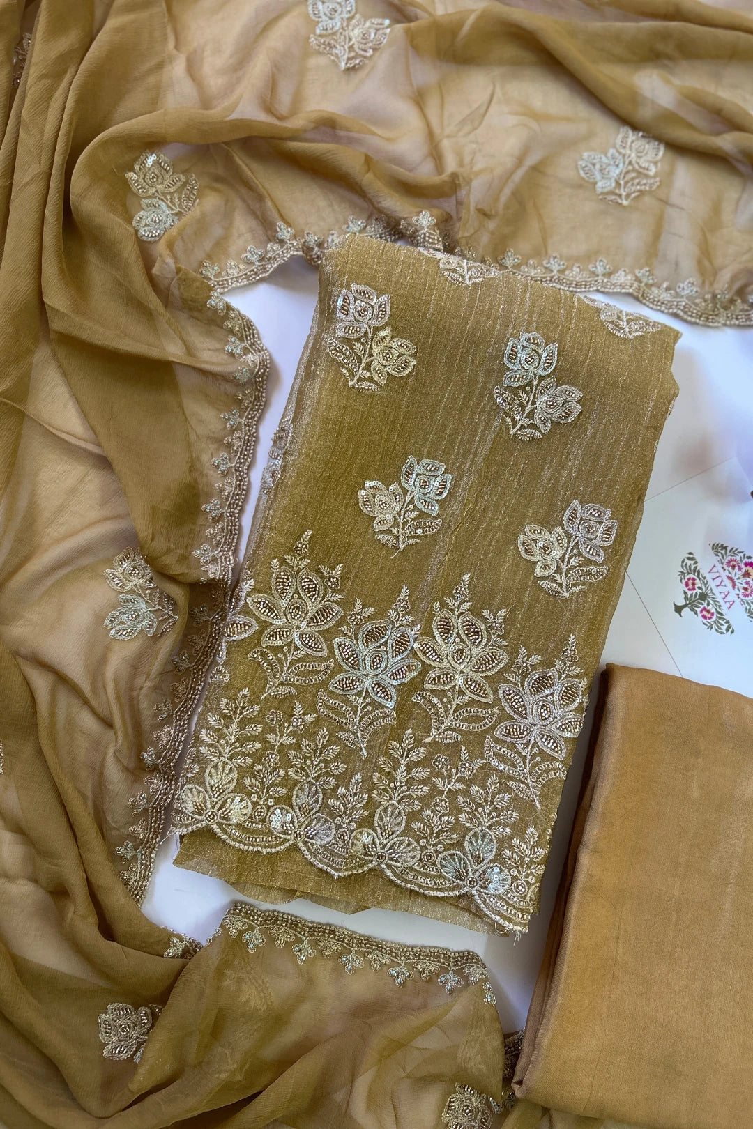 Crushed Tissue Salwar Suit-CT203
