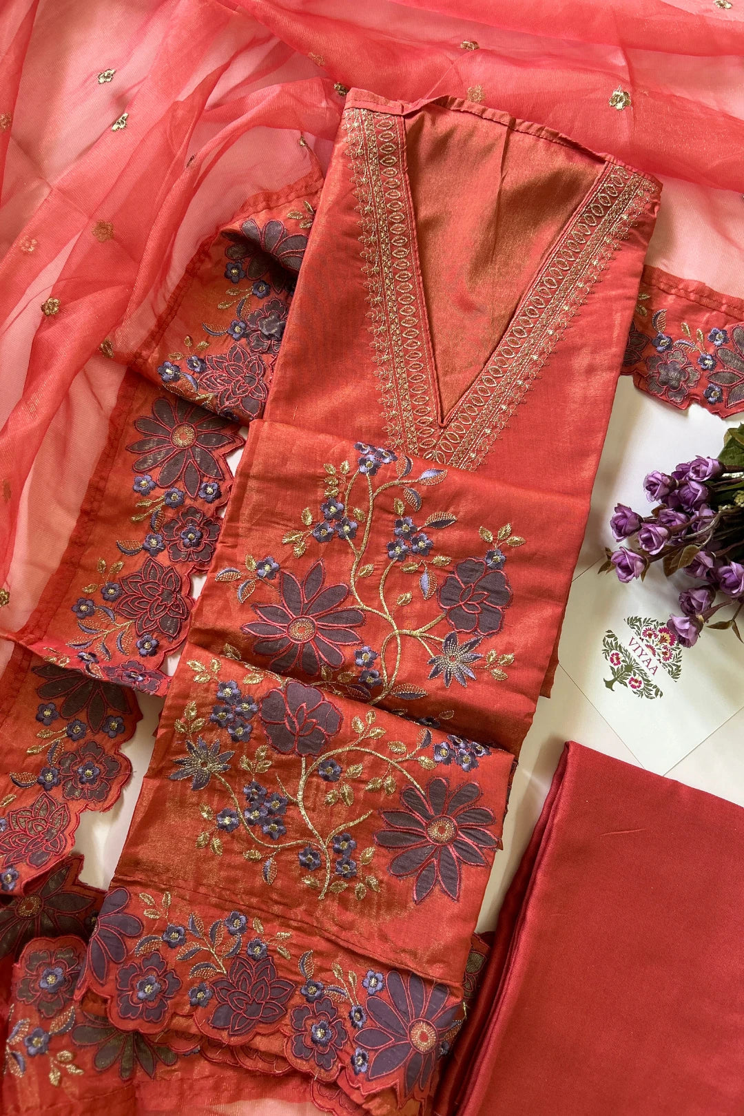 Tissue Salwar Suit-T215