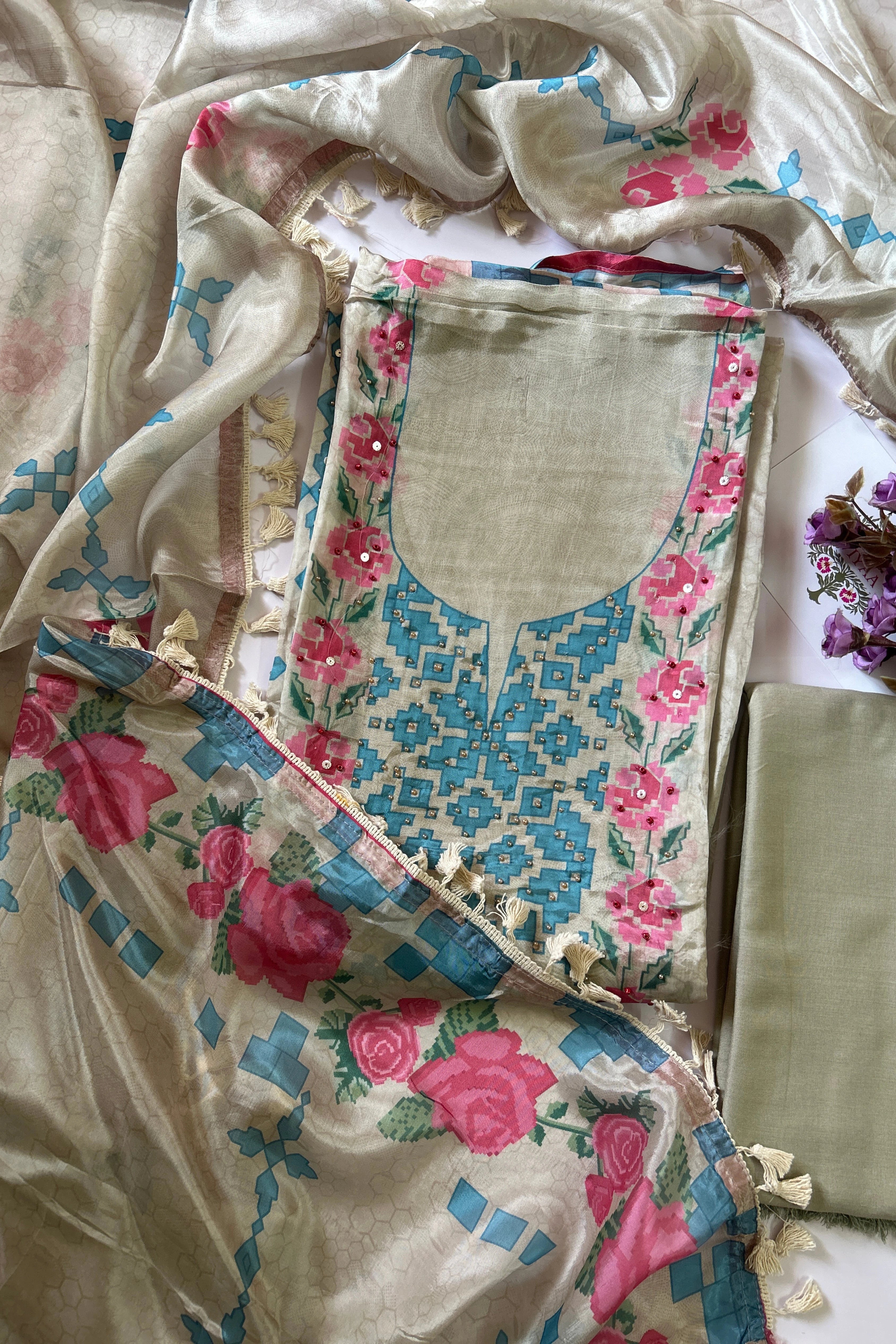 Glass Tissue Silk Suit