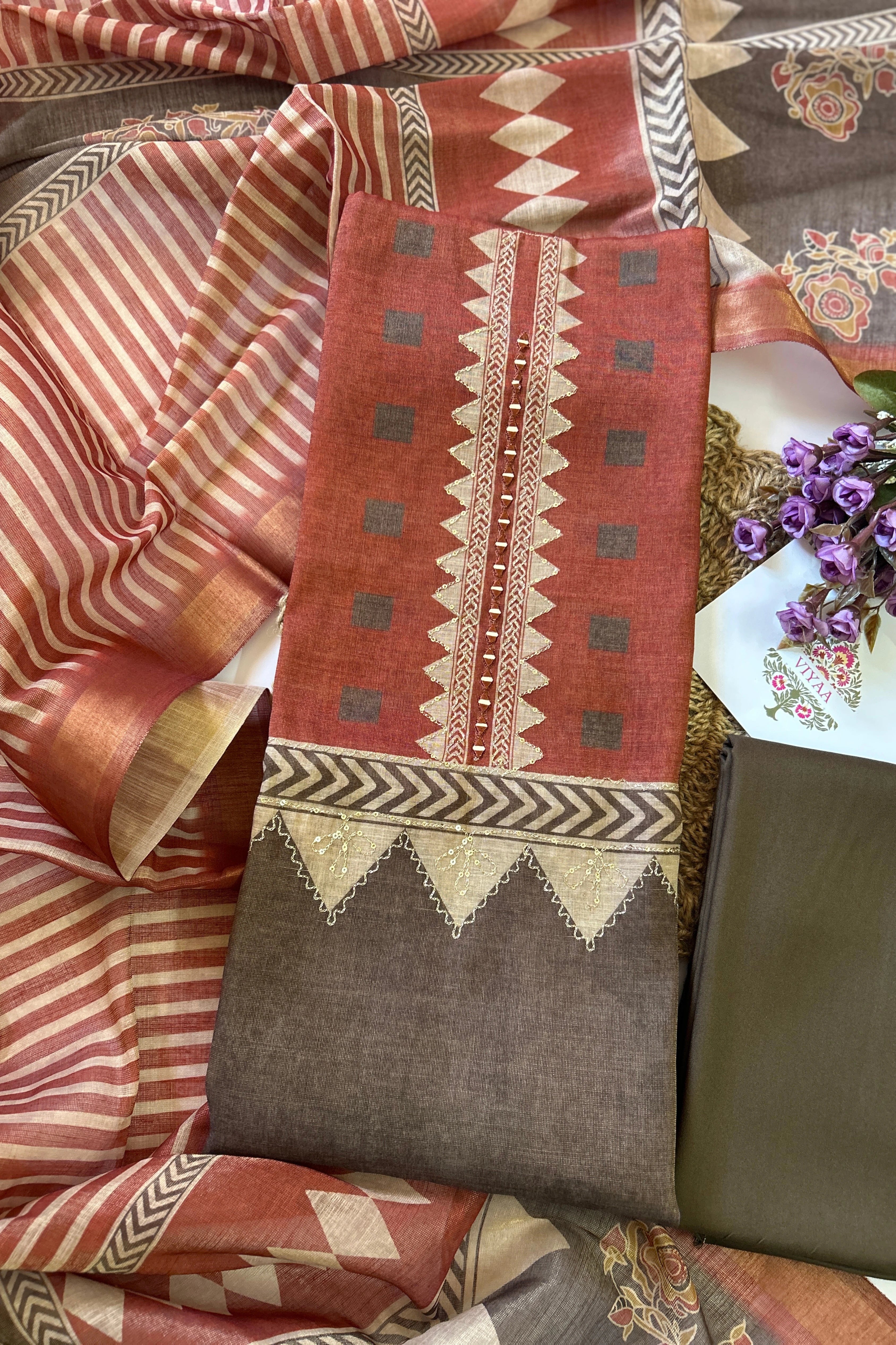 Linen Tissue Salwar Suit