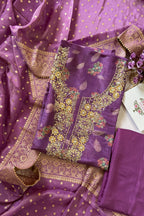 Purple Tissue Silk Suit