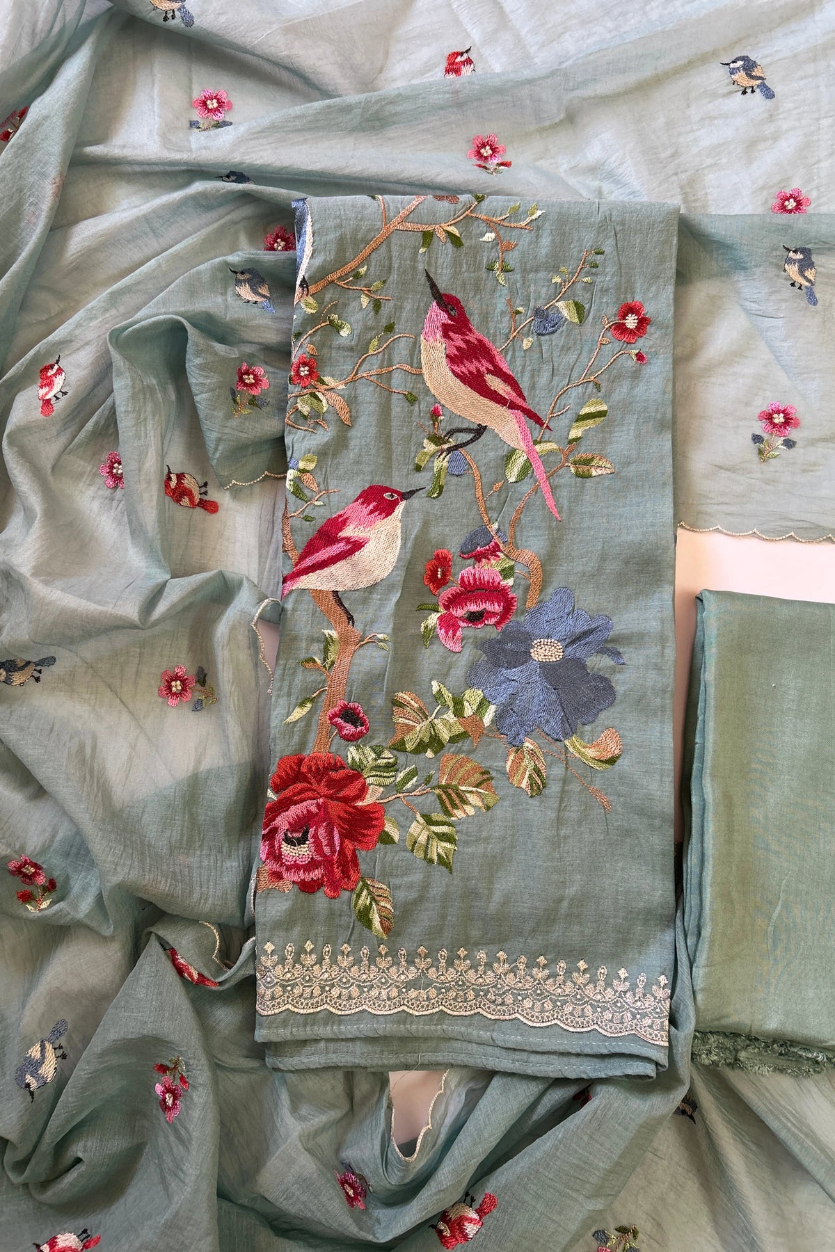 Mul Chanderi Suit