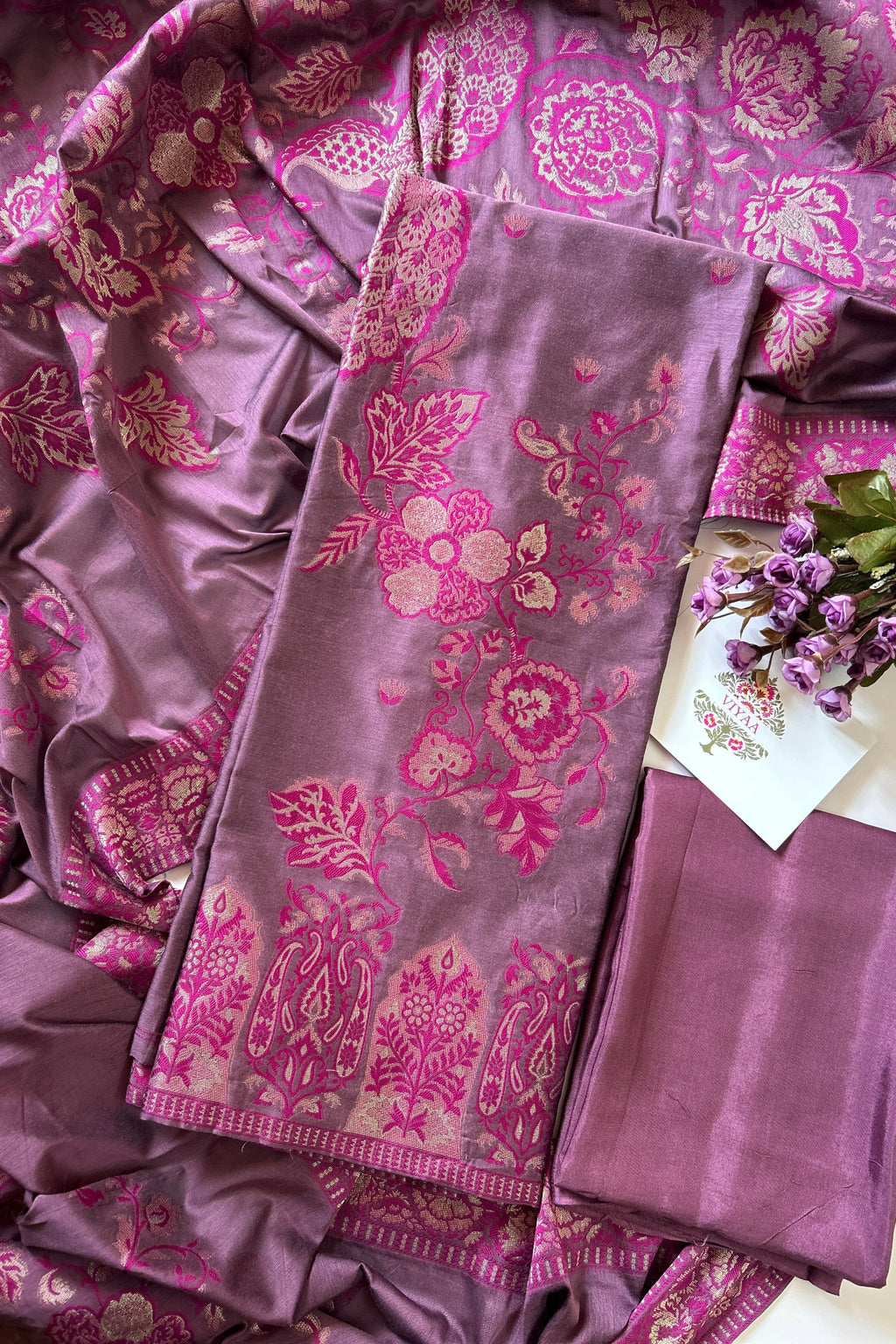 Banarasi silk suit