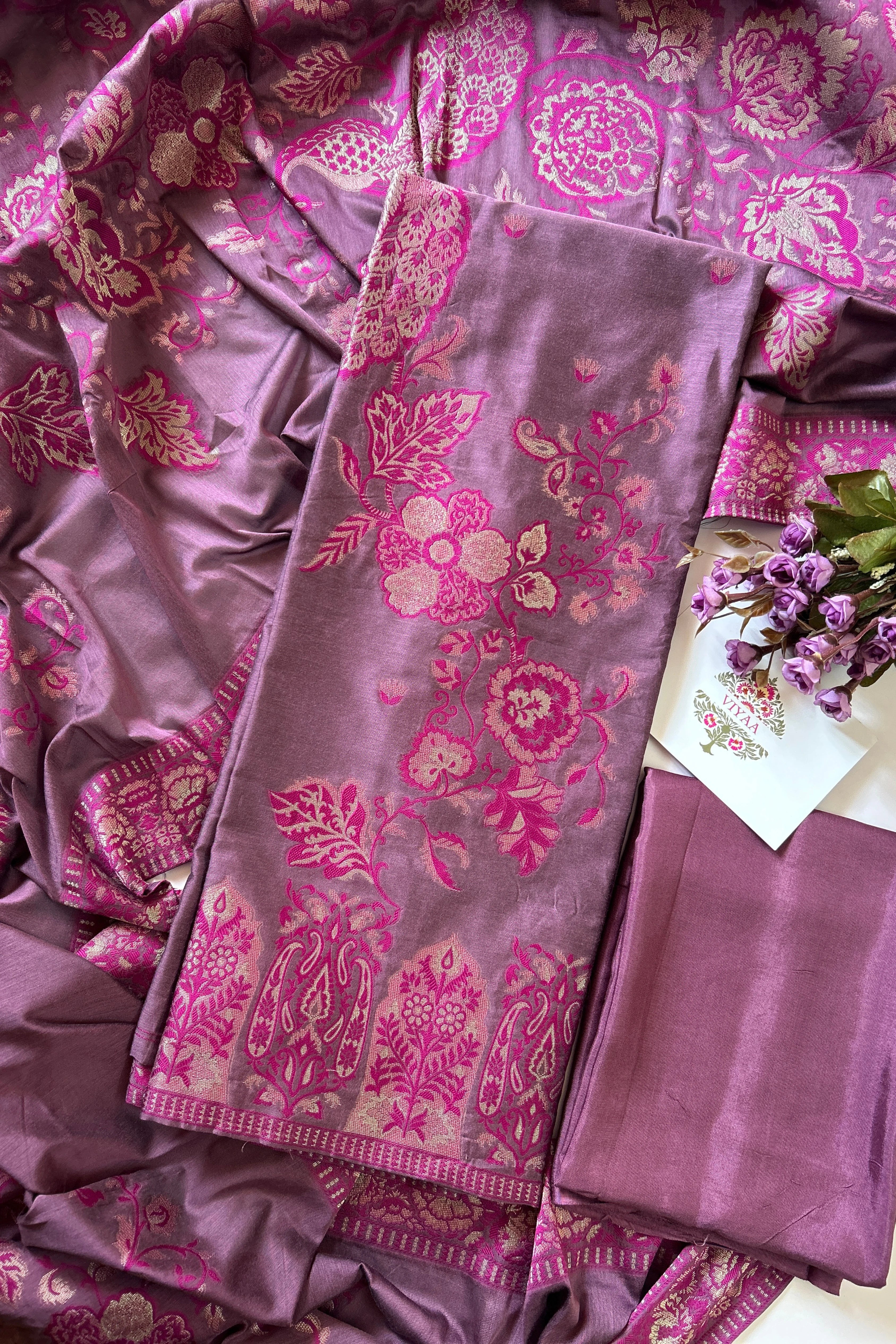 Banarasi silk suit