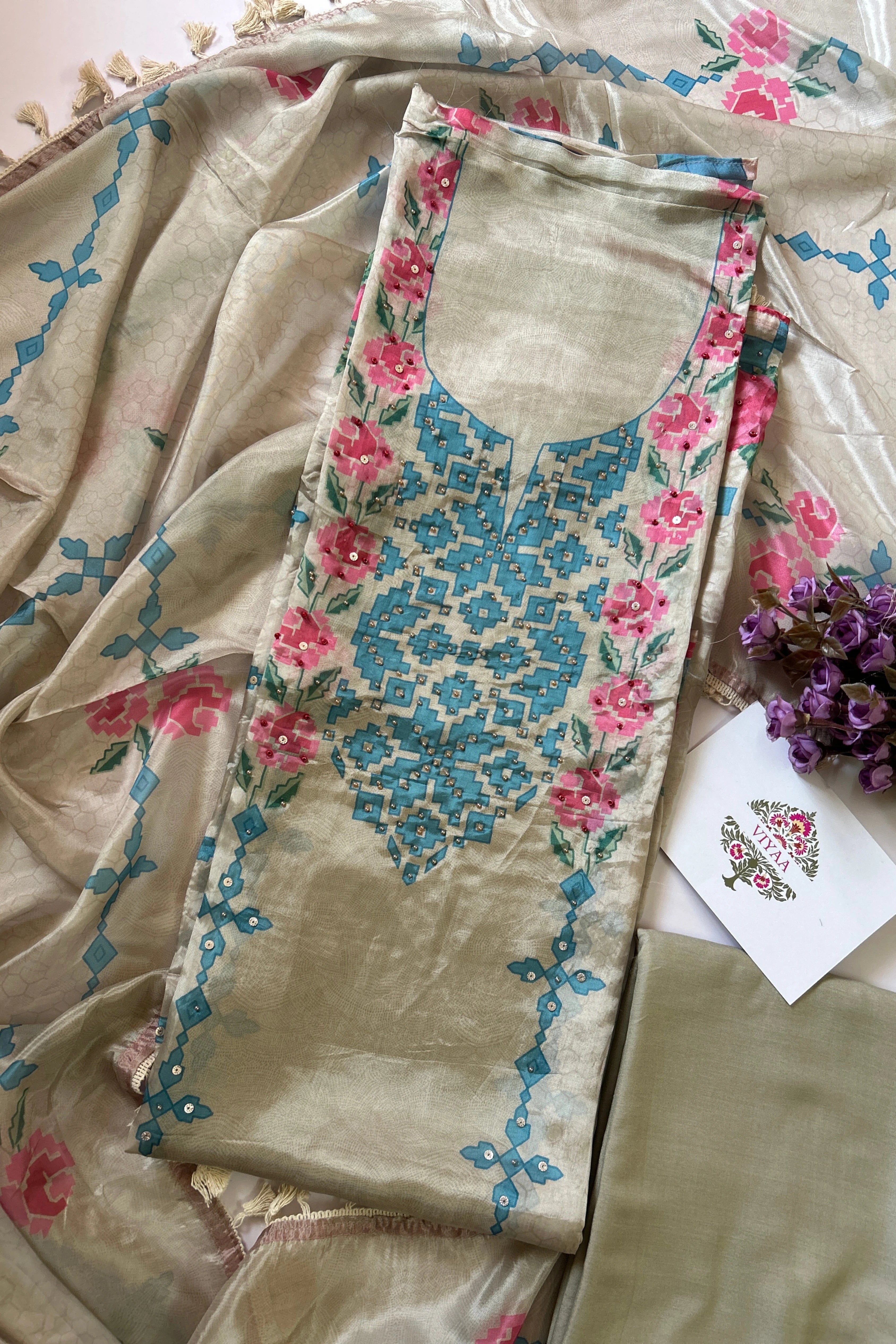 Glass Tissue Silk Suit