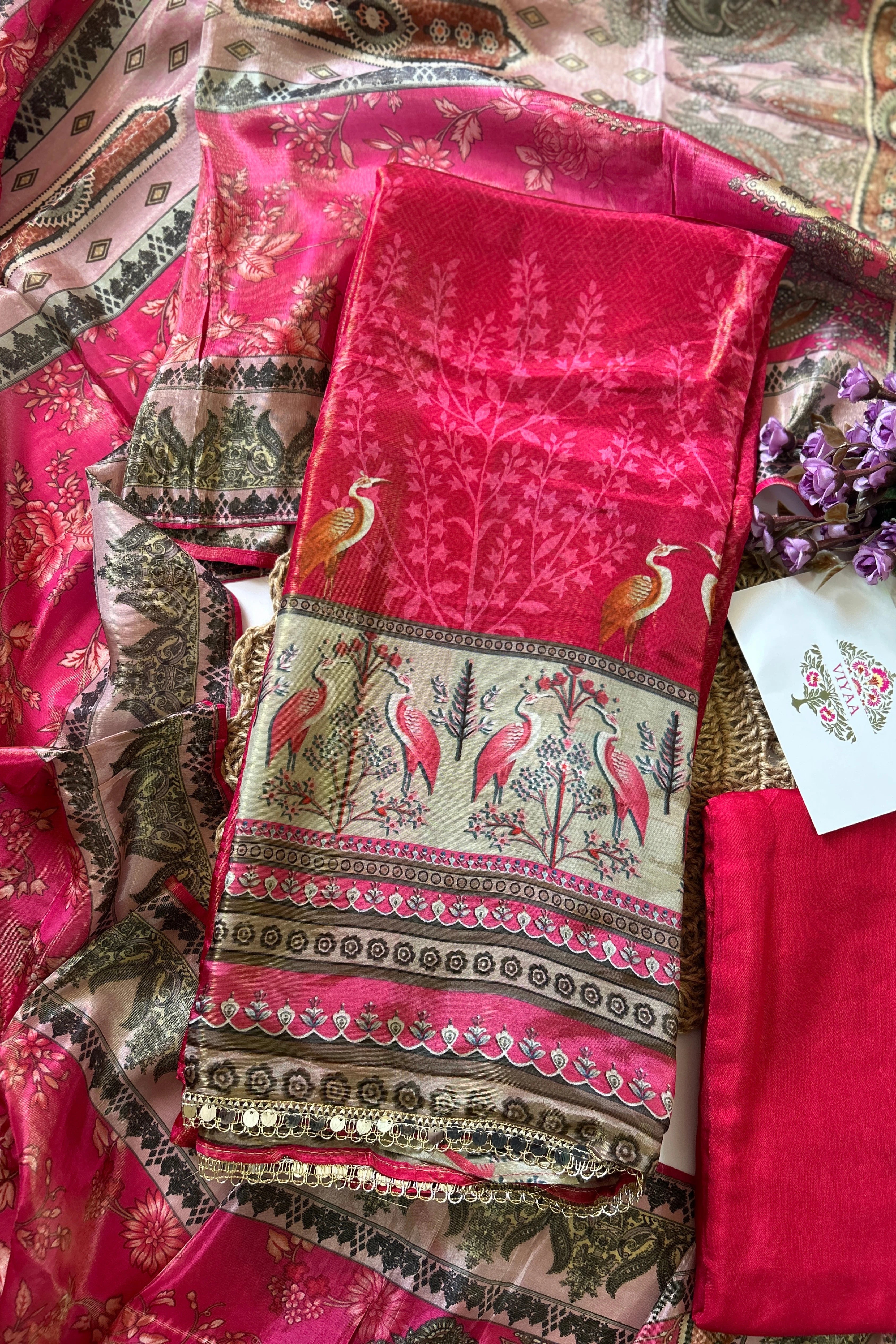 Glass Tissue Silk Suit