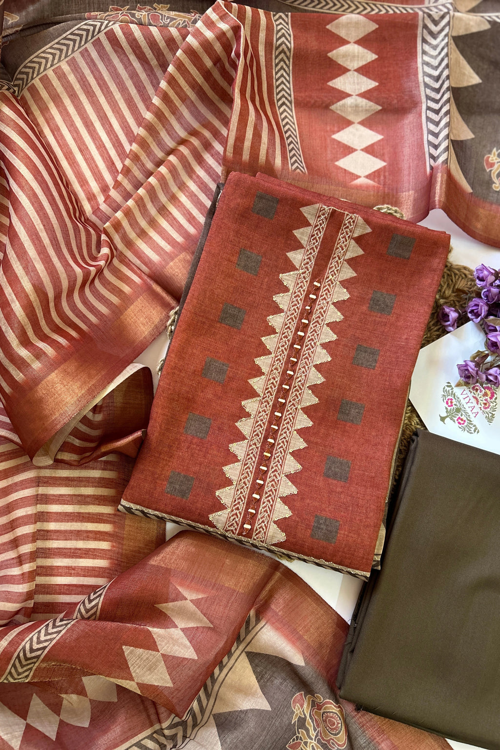Linen Tissue Salwar Suit