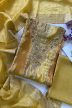 Tissue silk suit