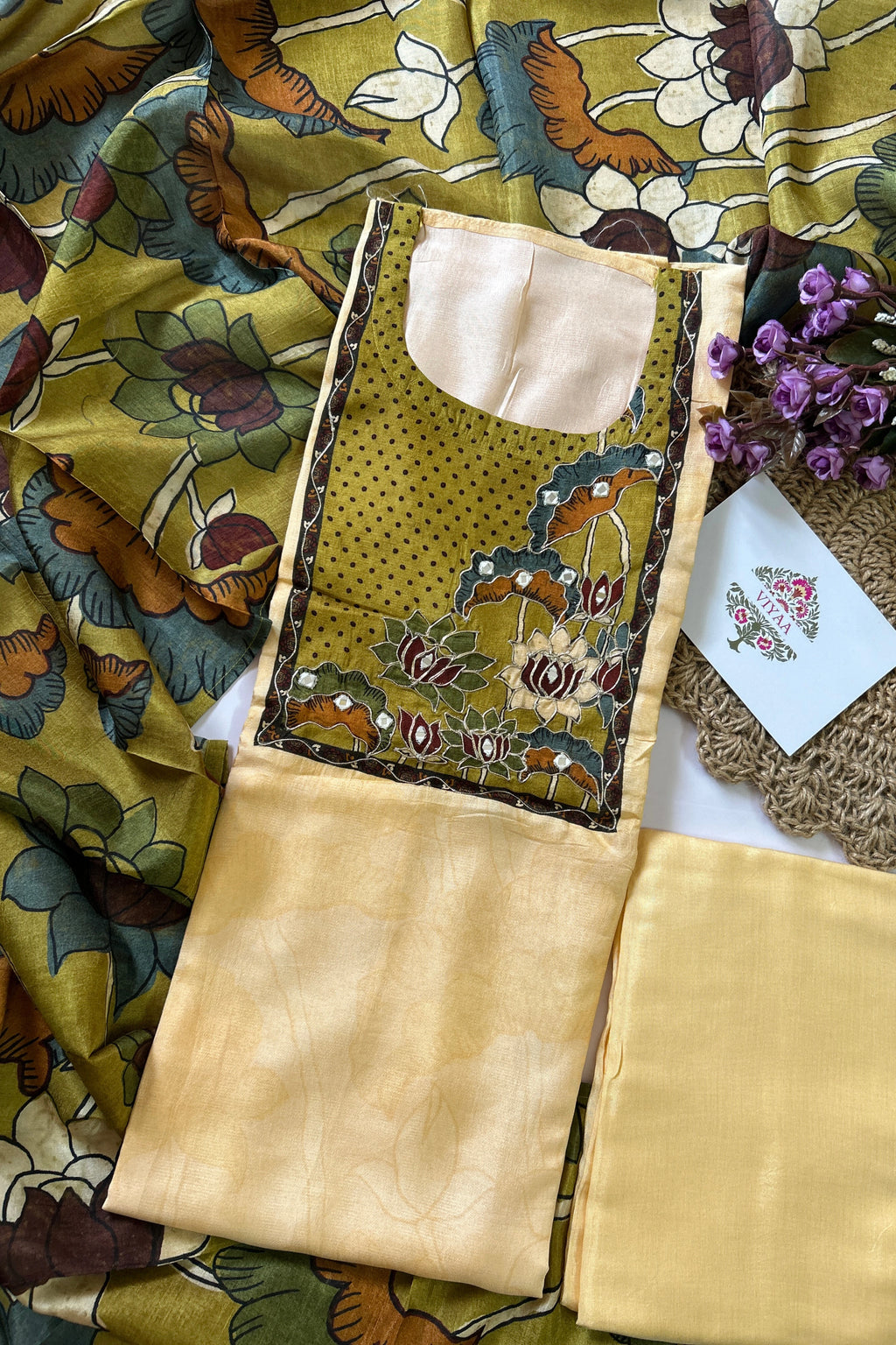Semi Tussar Salwar Suit