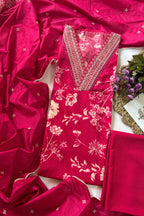 Modal silk salwar suit