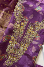 Purple Tissue Silk Suit