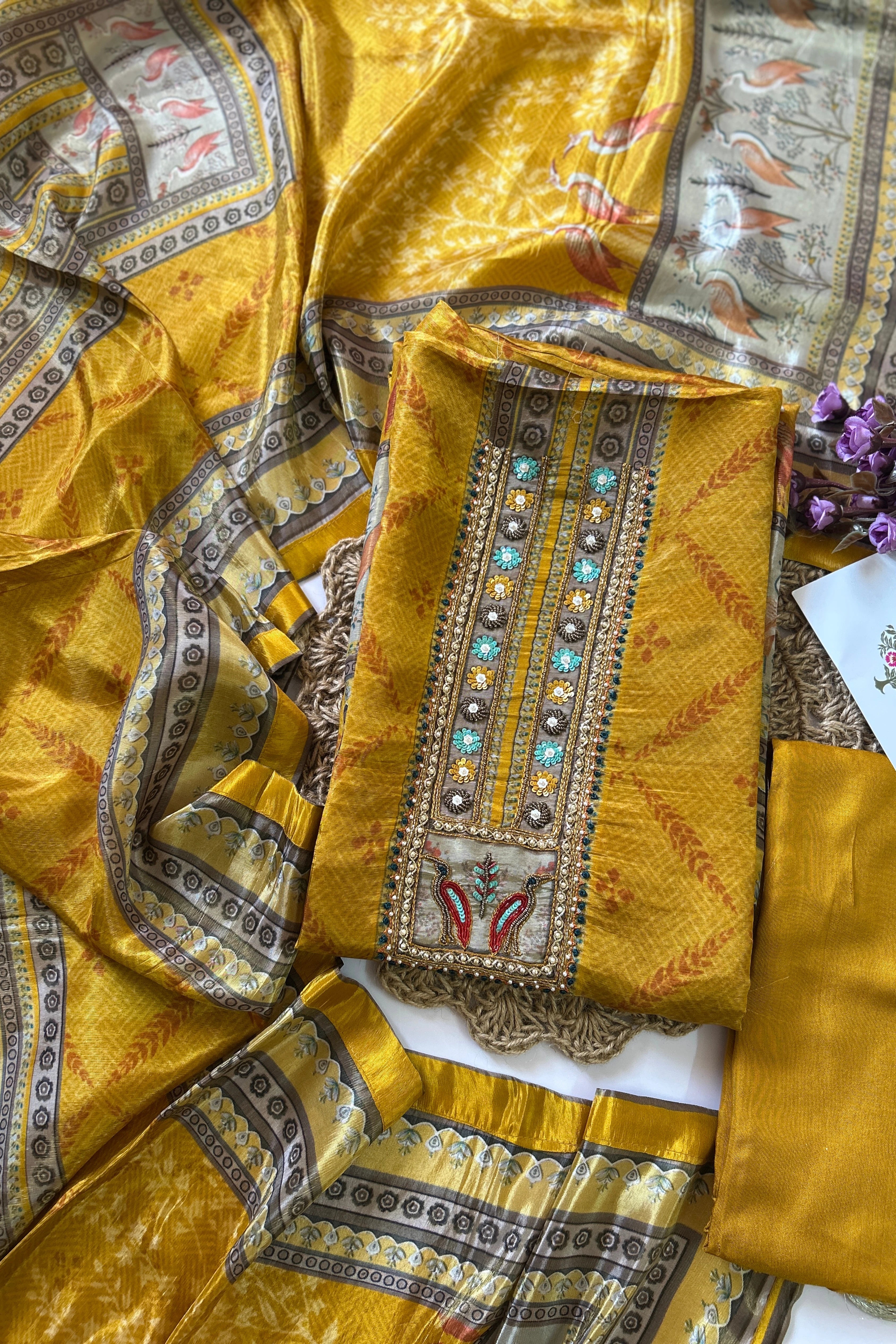 Glass Tissue Silk Suit