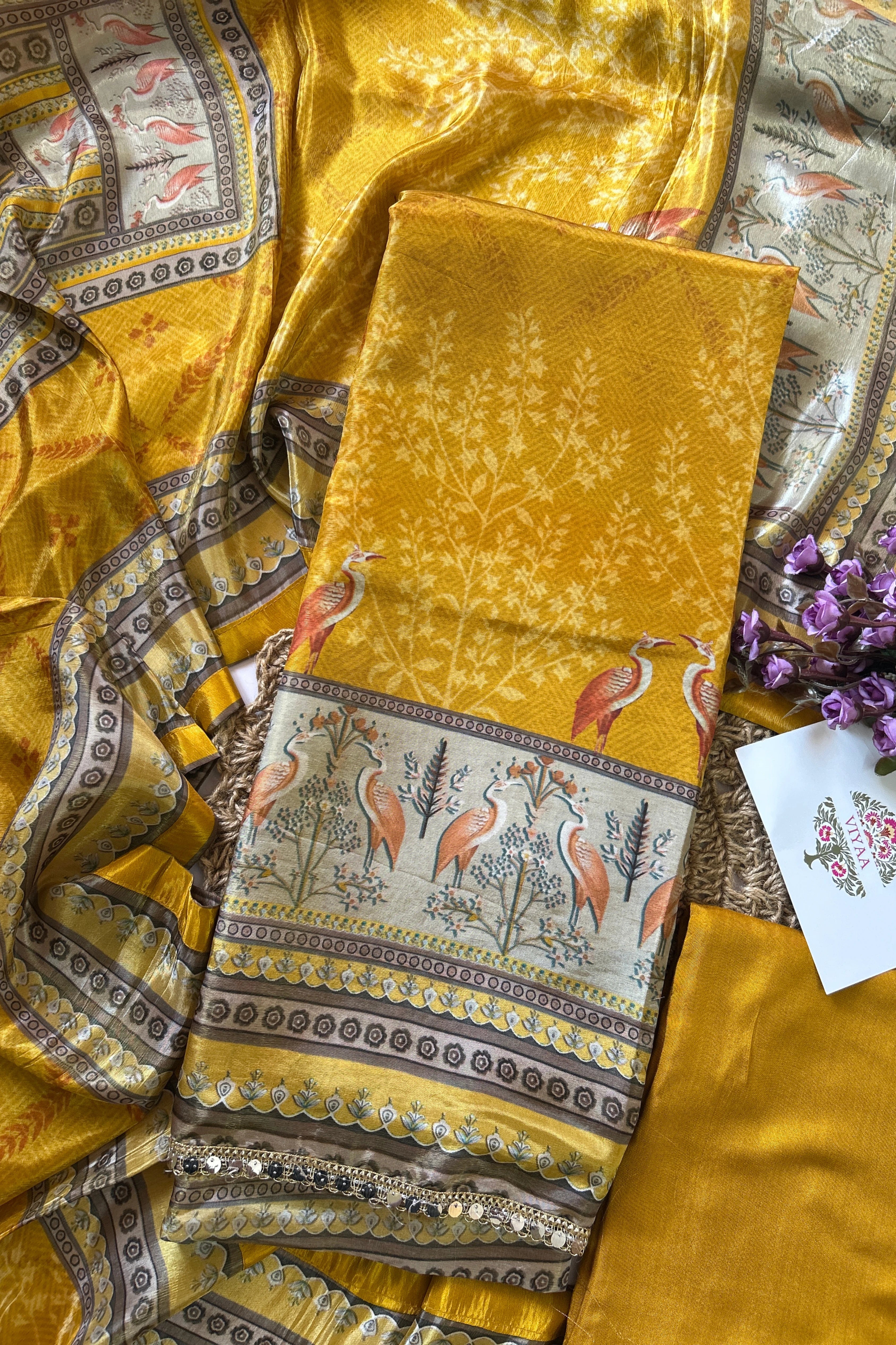Glass Tissue Silk Suit