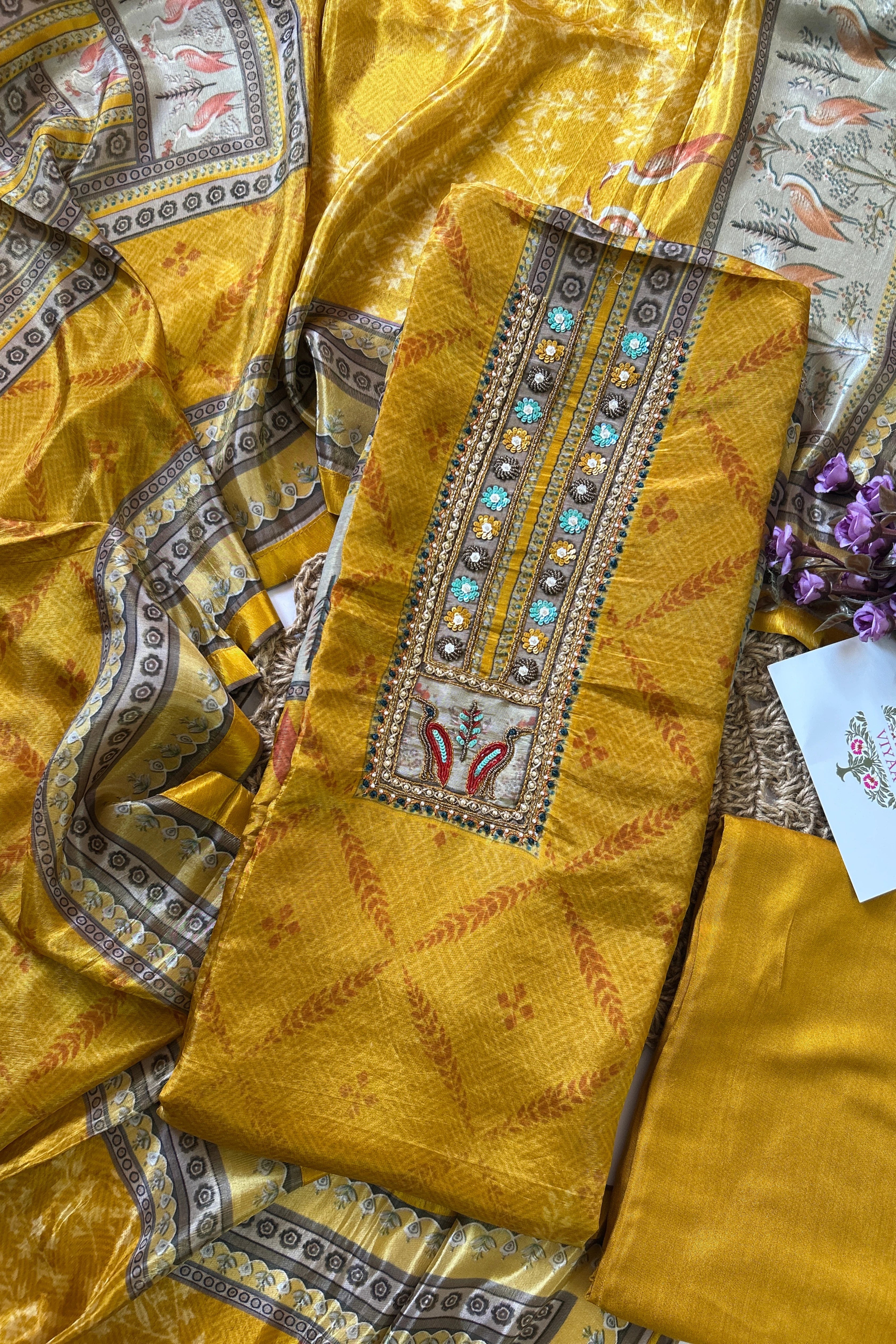 Glass Tissue Silk Suit