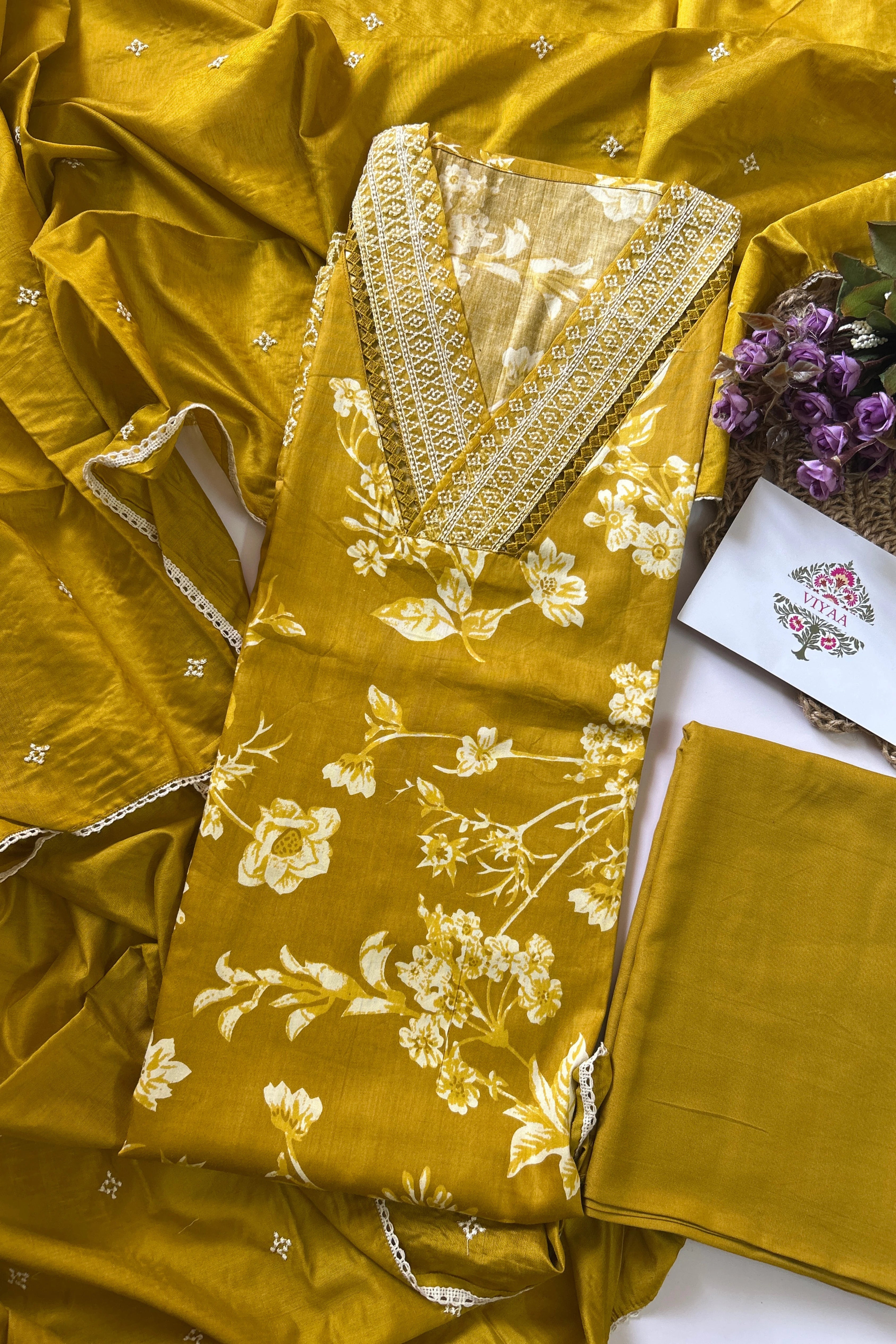 Modal silk salwar suit