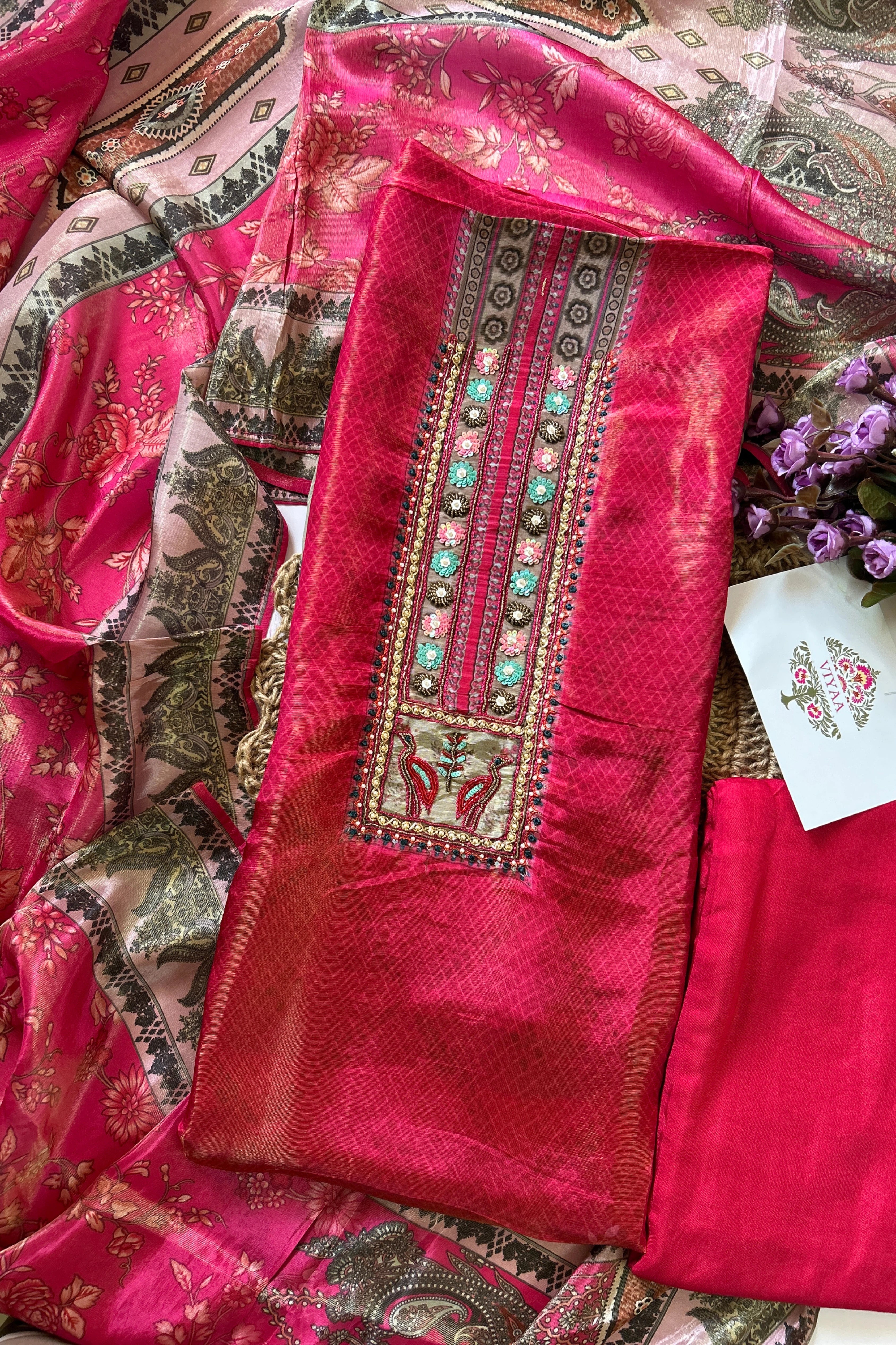 Glass Tissue Silk Suit