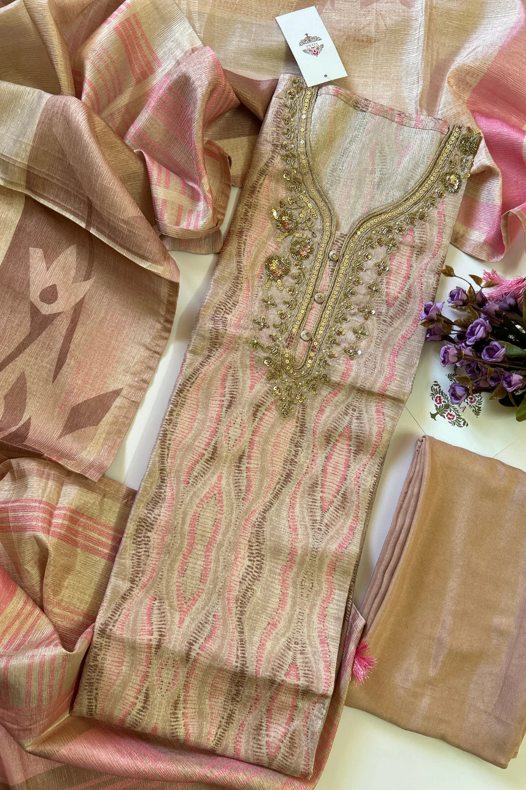 Crushed Tissue Salwar Suit-CT103