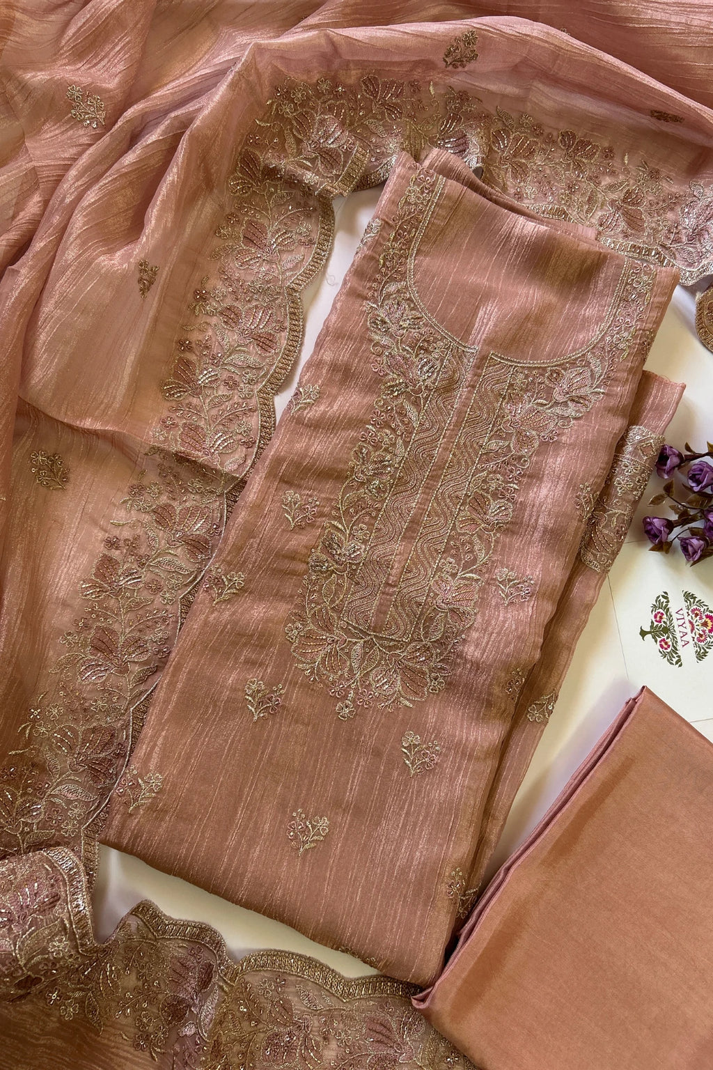 Crushed Tissue Salwar Suit-CT104