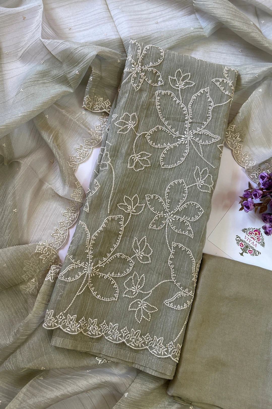 Crushed Tissue Salwar Suit-CT202
