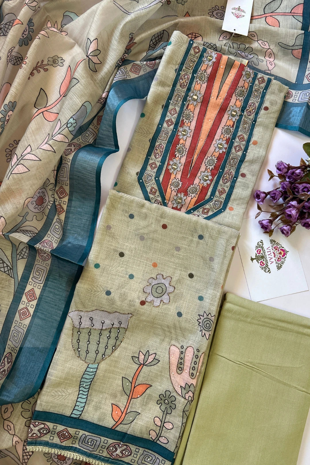 Linen Salwar Suit-L105