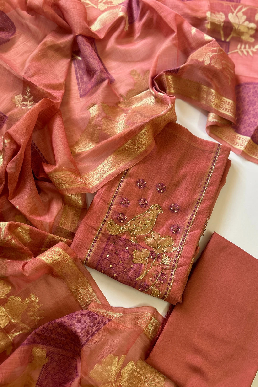 Linen Tissue Salwar Suit-LT101