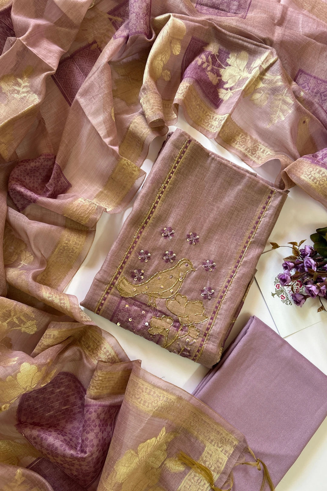 Linen Tissue Salwar Suit-LT101