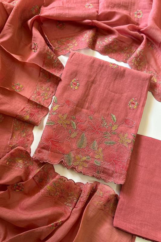 Mul Chanderi Salwar Suit-MUL201