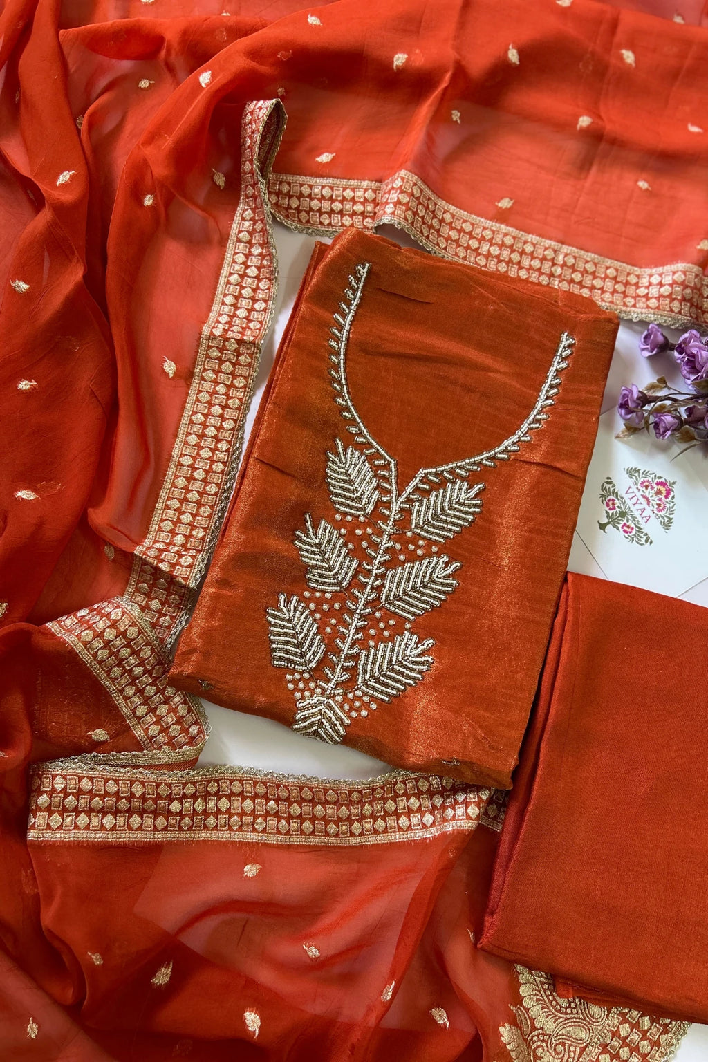 Tissue Salwar Suit-T306